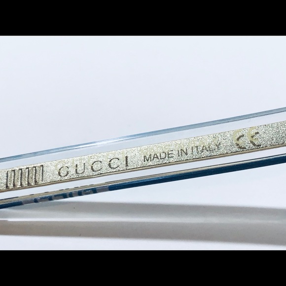 Gucci Men's Eyeglasses Blue Crystal Transparent - Picture 7 of 8